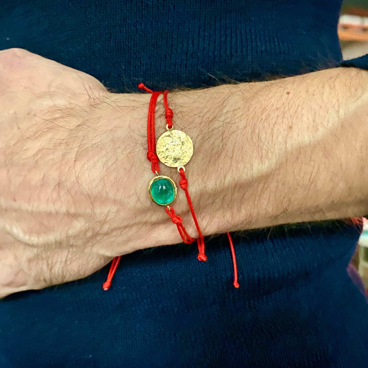 Sun Disc Cord Bracelet