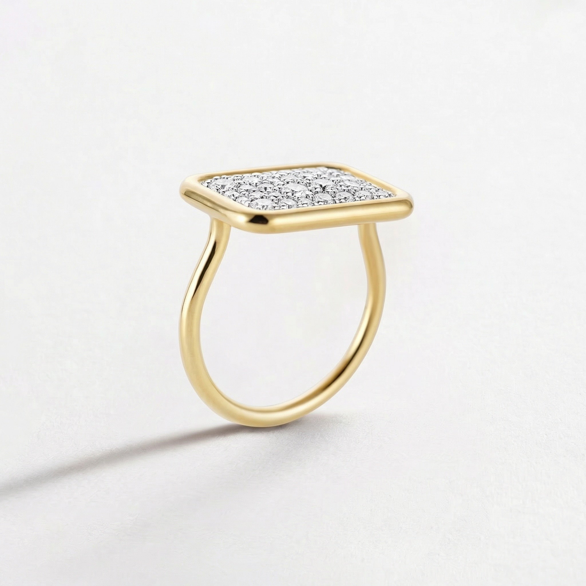 Mosaic Diamond Tablet Ring