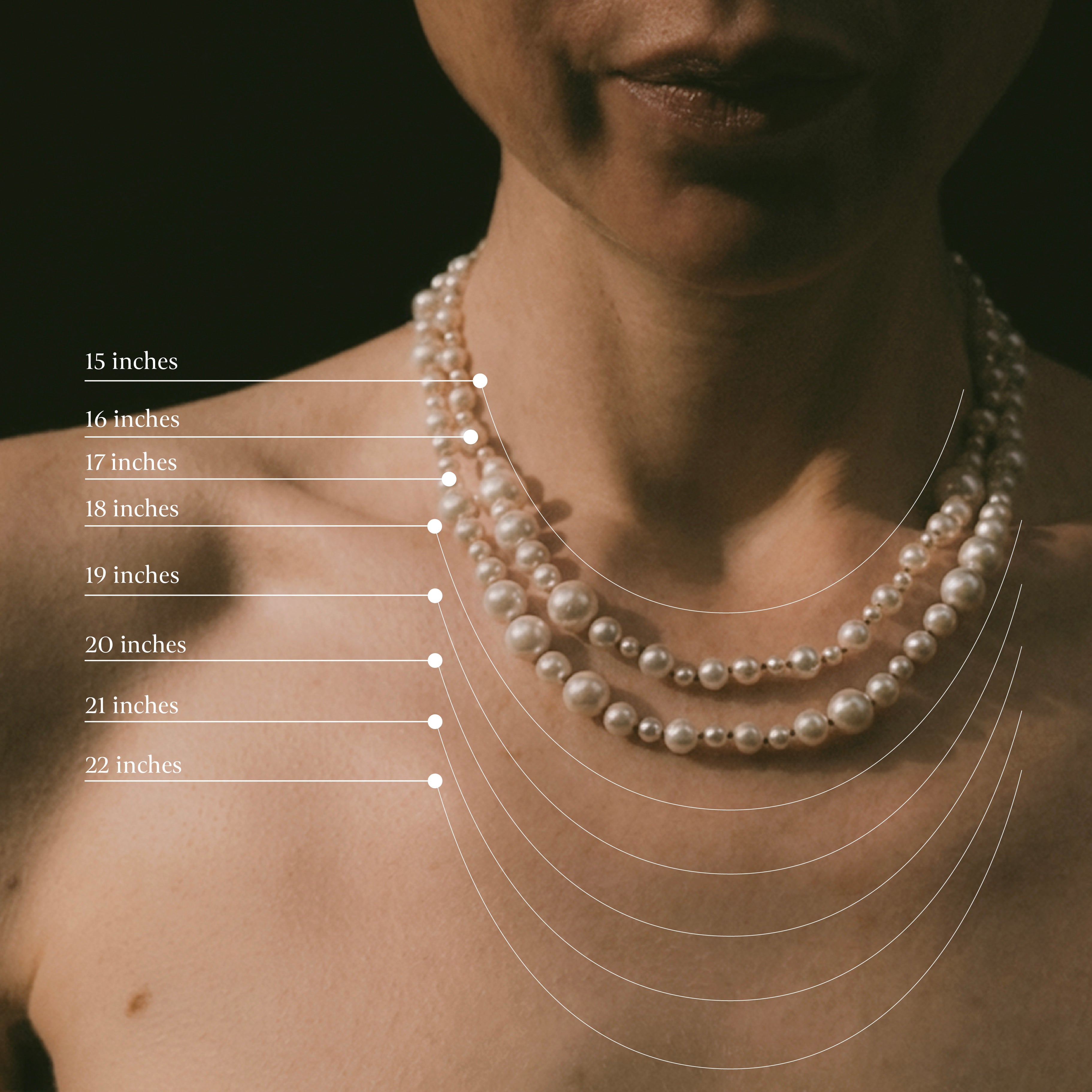 Pearl Pebble & Gold 17 Inch Necklace, no.3
