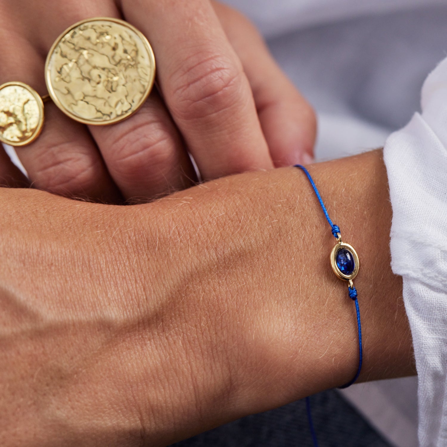 Sapphire Pebble Bracelet