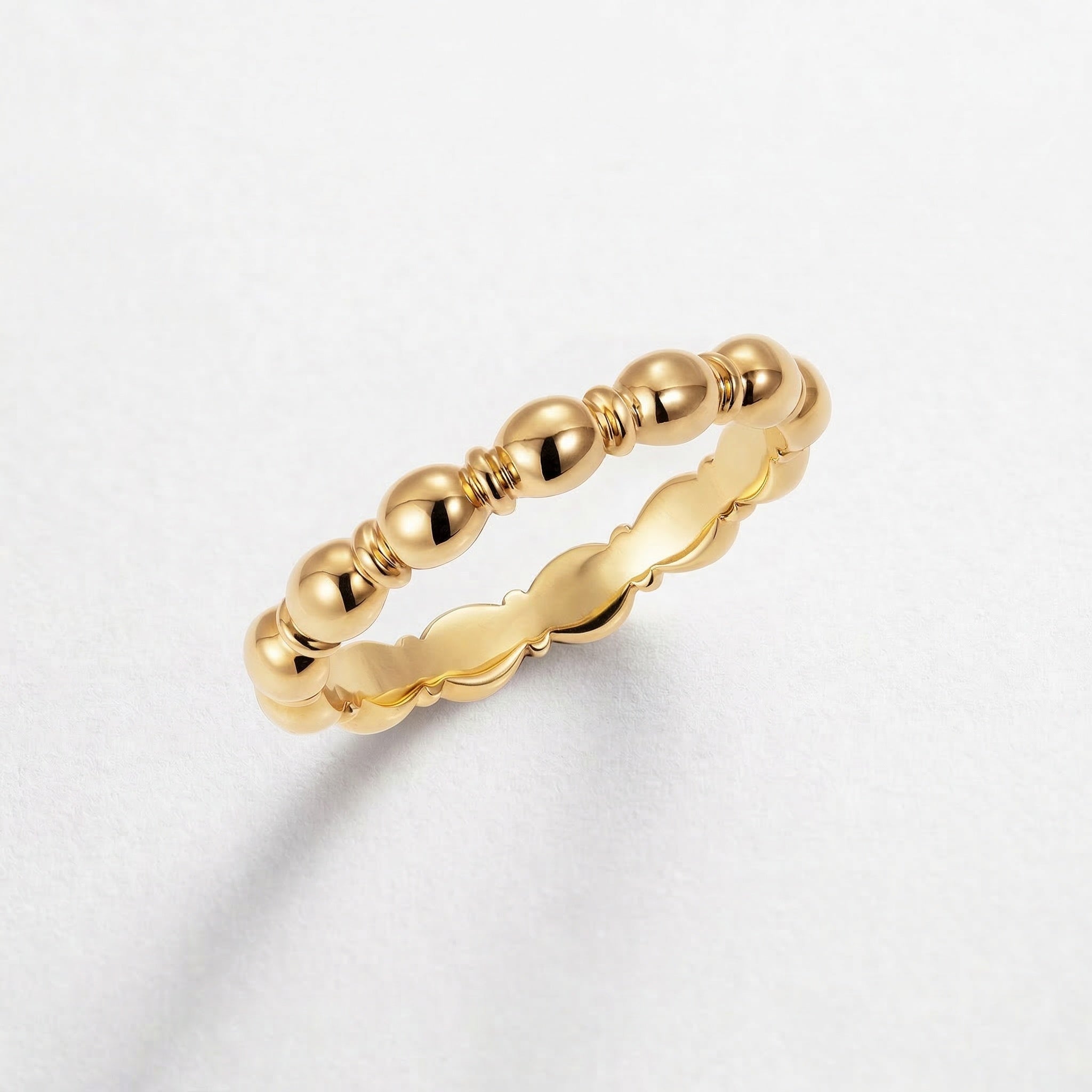 Sugar Cane Yellow Gold Ring