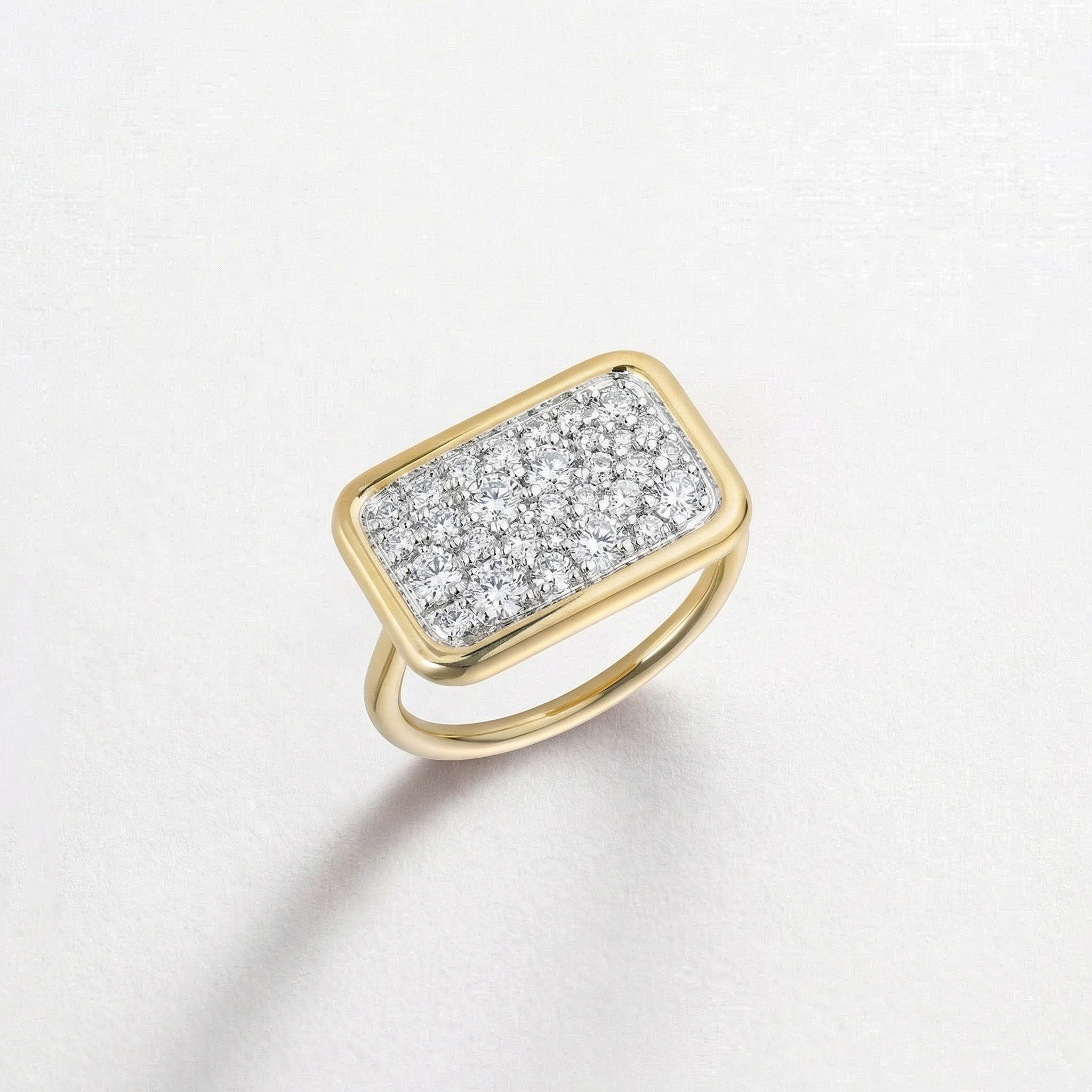 Mosaic Diamond Tablet Ring