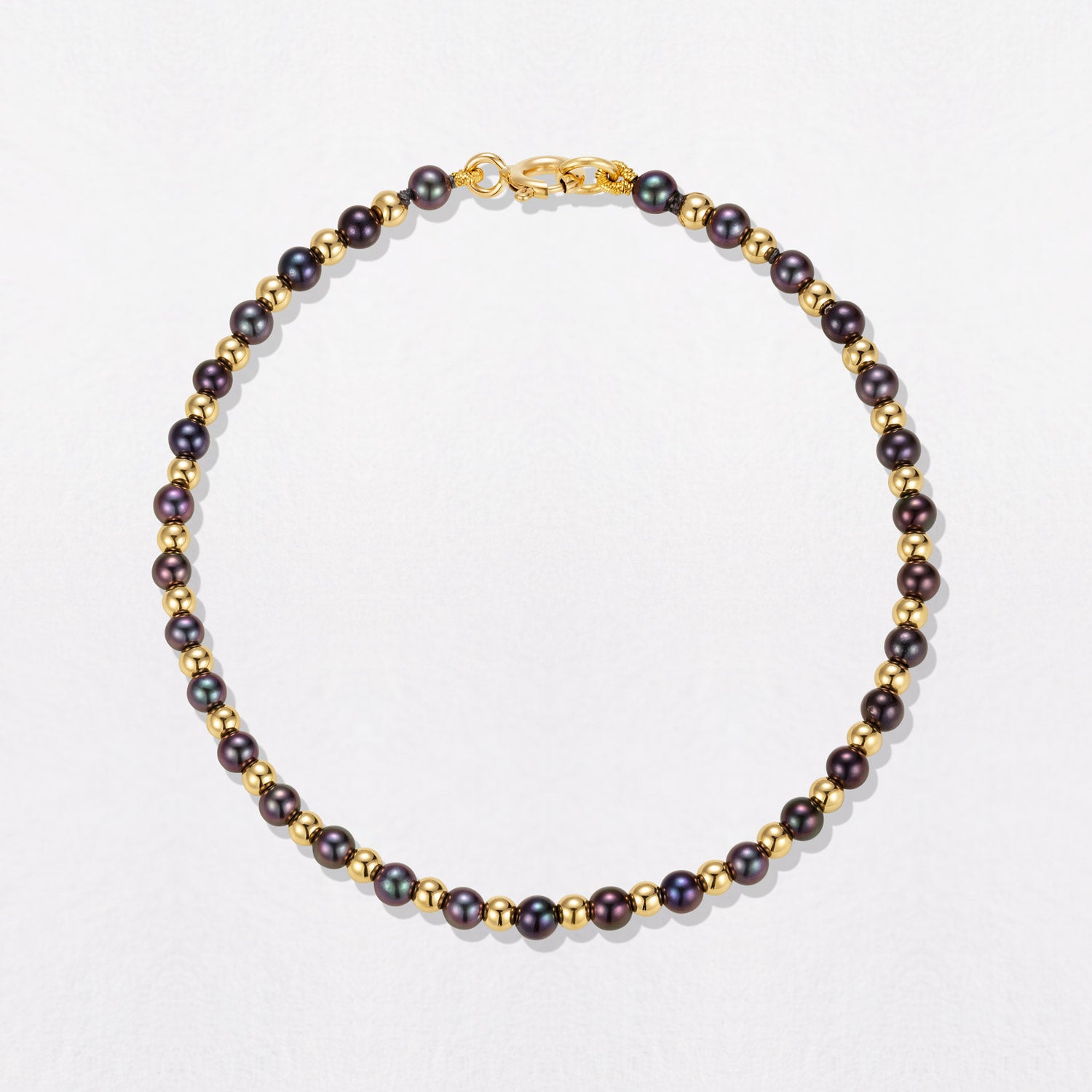 Pearl & Gold Bead Bracelet